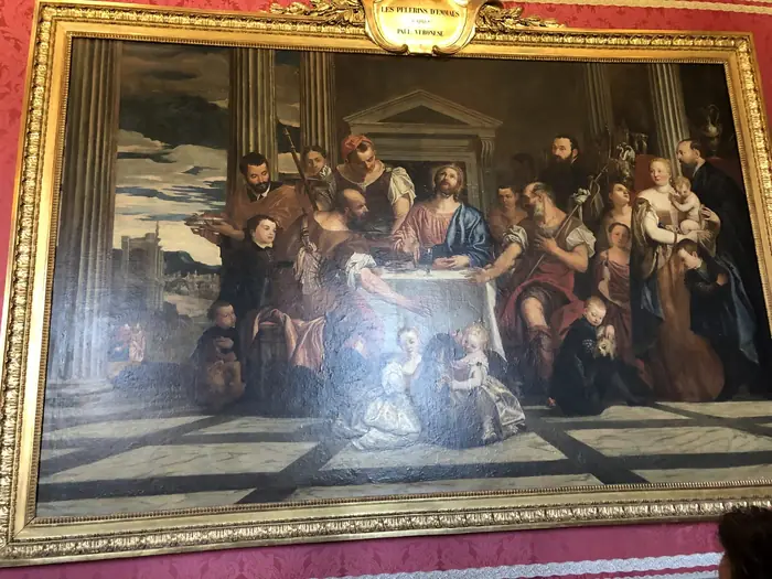 Veronese's 'The Pilgrims of Emmaus', hung in the King's apartments.