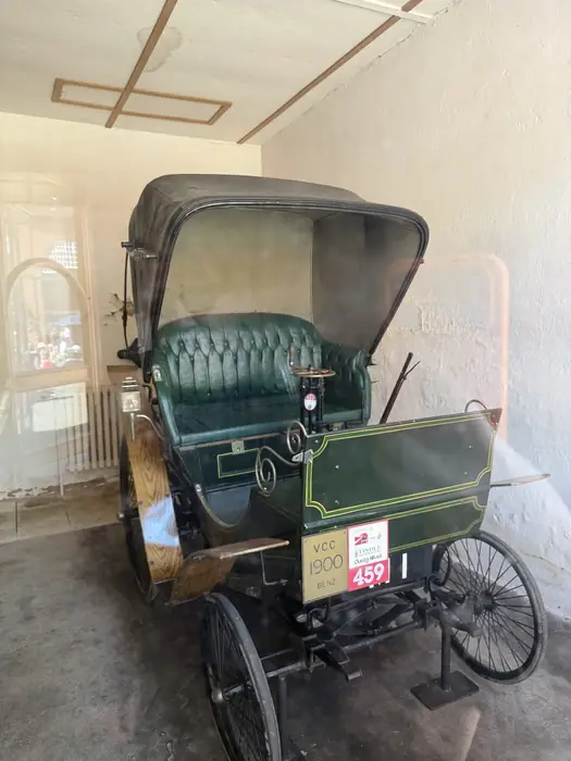 A 1900 Benz, kept in the coach house.